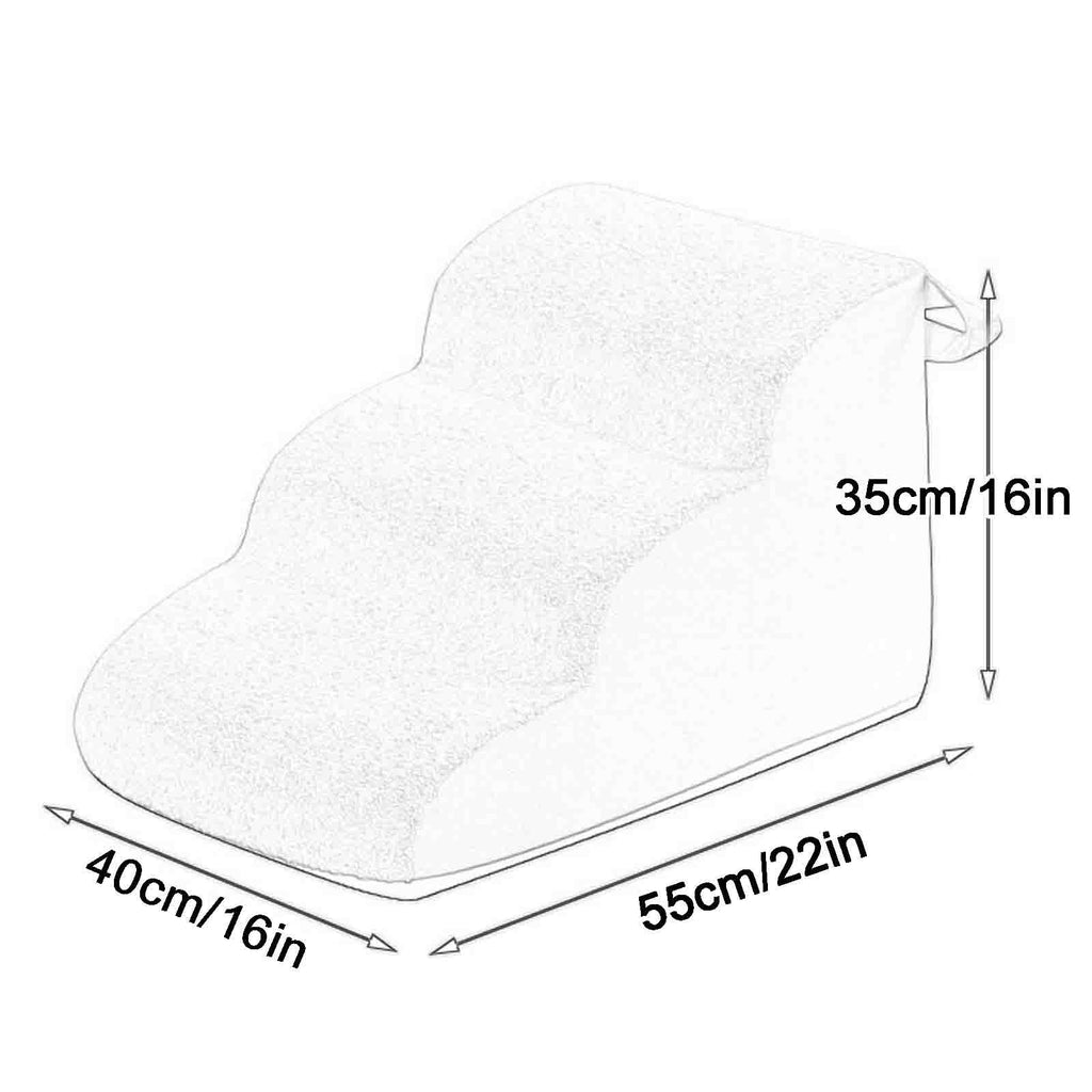 3-Step Non-Slip Dog Stairs with Handle Q413494