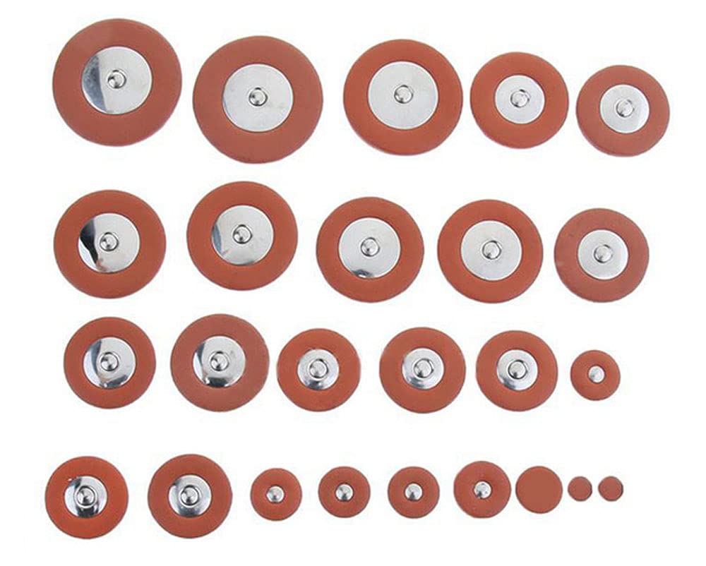25 Pieces Leather Alto Sax Pads Replacement Set J477