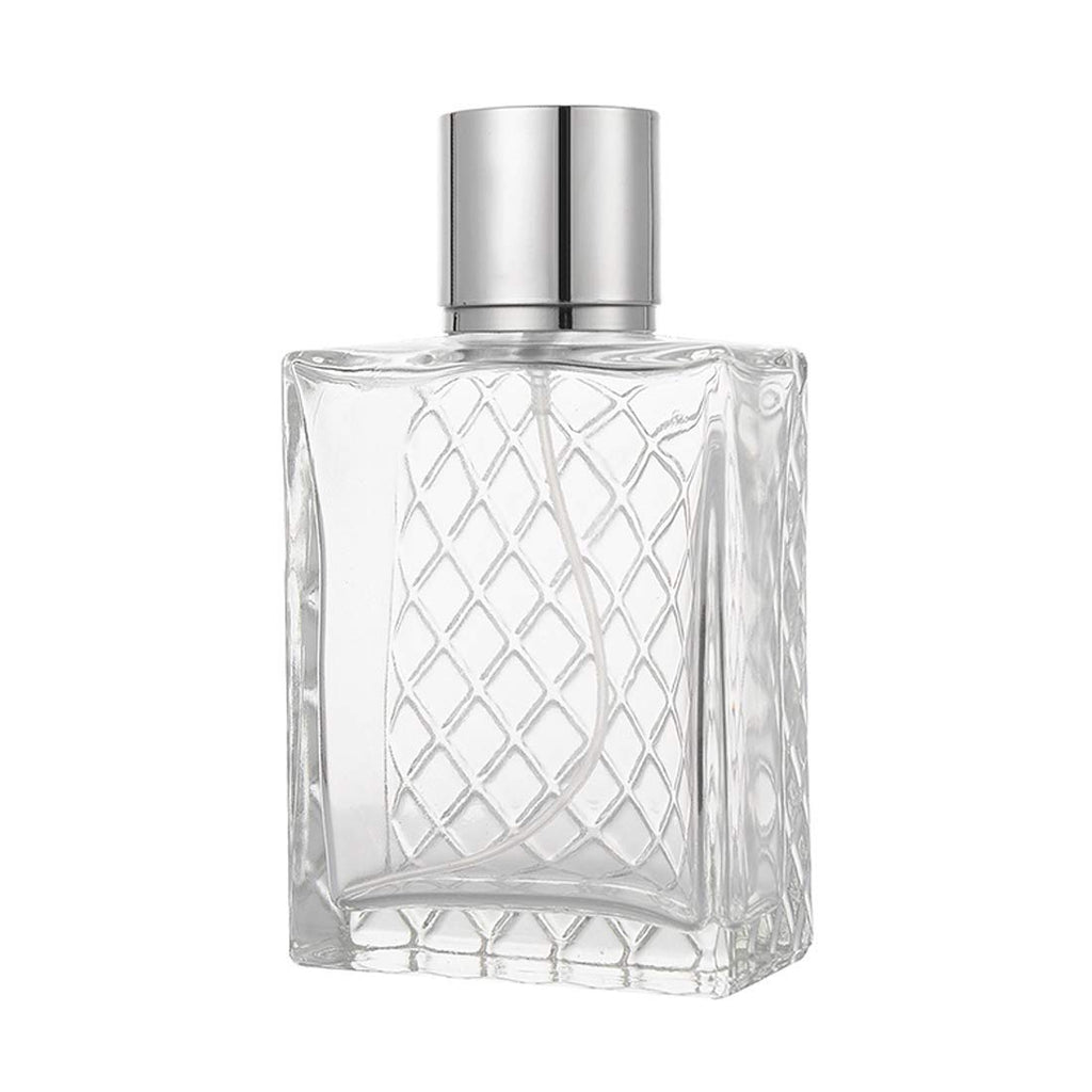 100ml 3.4 oz Refillable Fine Mist Spray Perfume Bottles Clear Glass Z654