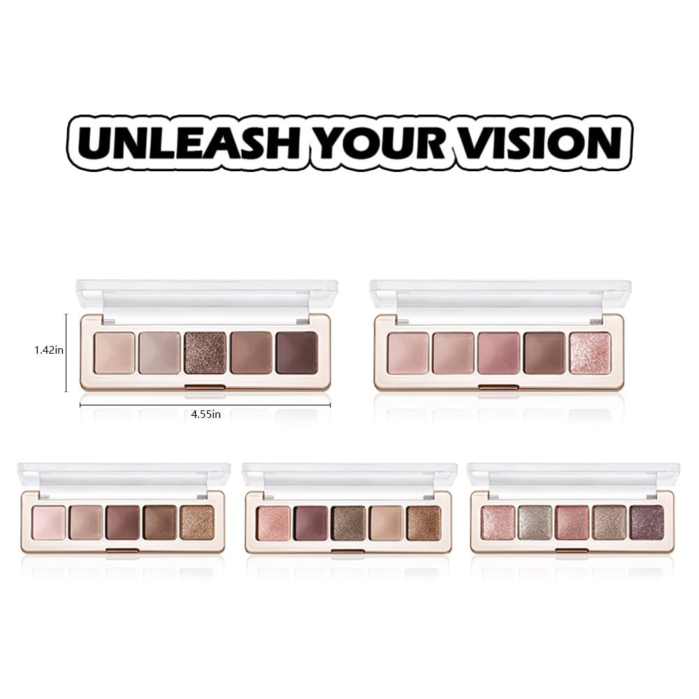 5 Colors Matte and Shimmer Eyeshadow Palette Y800