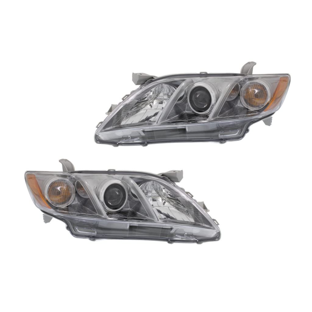 Toyota Camry 2007 2008 2009 Headlight Assembly Driver and Passenger Side Pair A889260