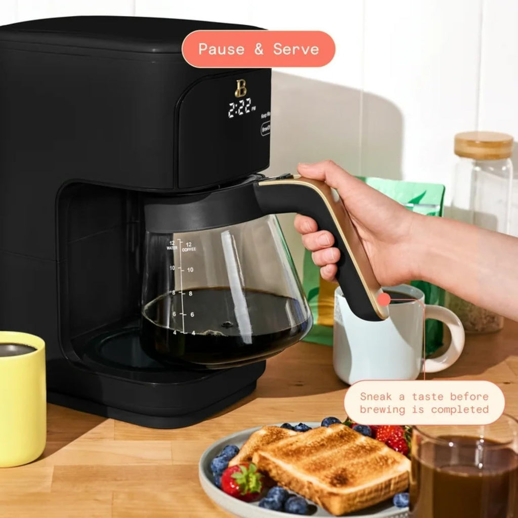 Programmable 12-Cup Drip Coffee Machine with Glass Carafe B956