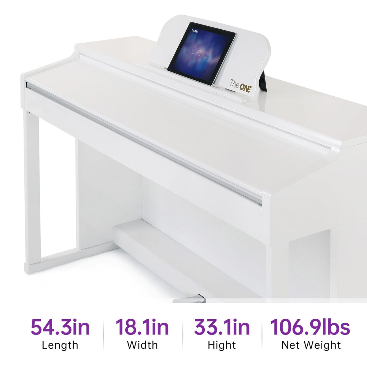 88-Key Weighted Action Digital Piano Keyboard T2074