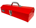 16" Portable Steel Small Tool Box with Metal Latch Closure & Plastic Handle D25279