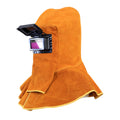 Cowhide Leather Welding Hood with Auto Darkening Filter H409685