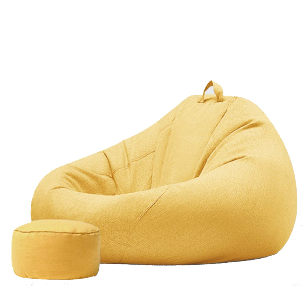 Yellow Washable Bean Bag Chair Cover L898781