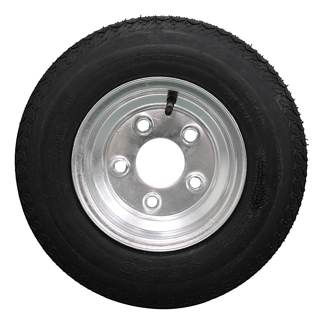 4.80-8 Trailer Tire & Wheel 5 Lug Galvanized Z996493