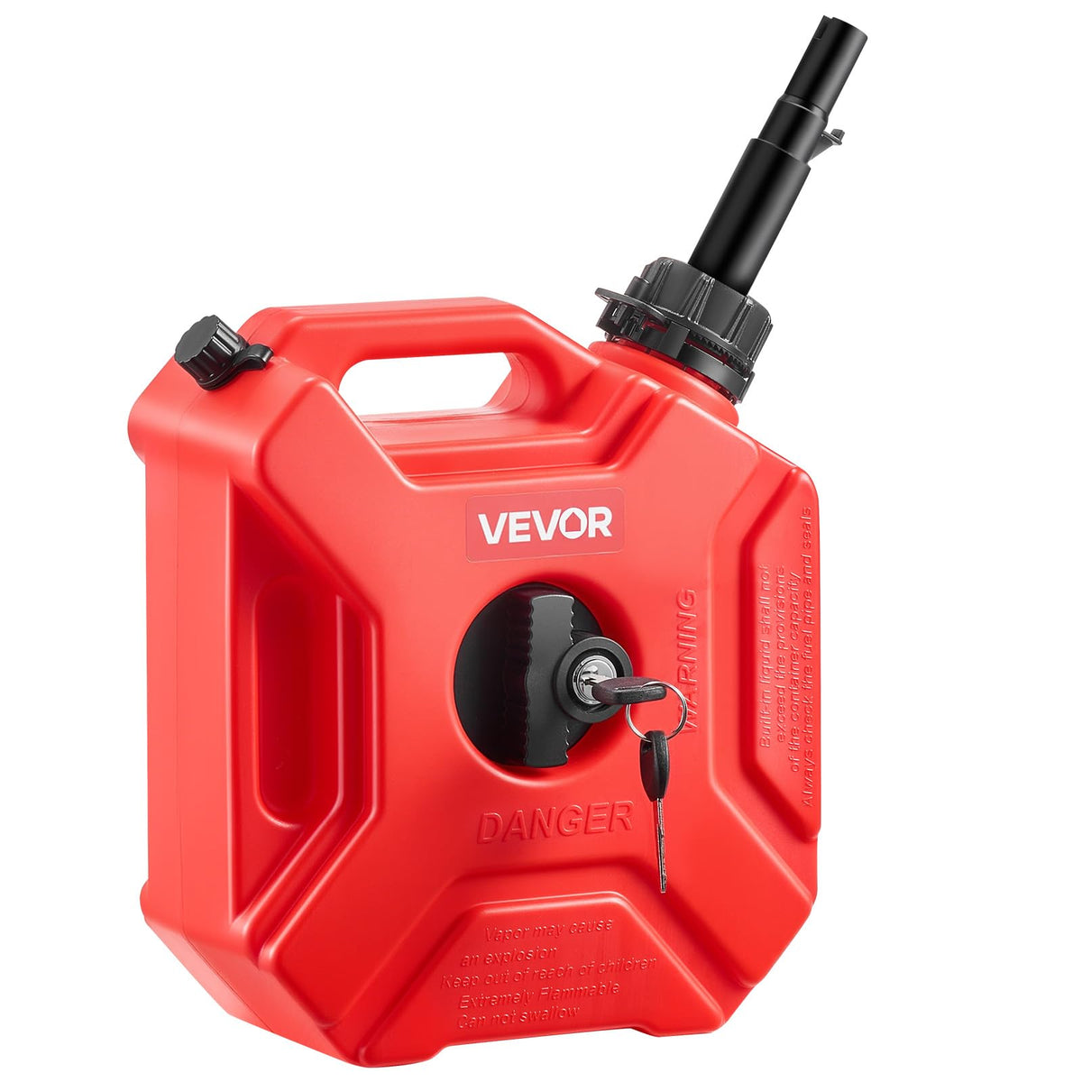 1.3 Gallon Gas Can with Spout and Lockable Bracket G91925