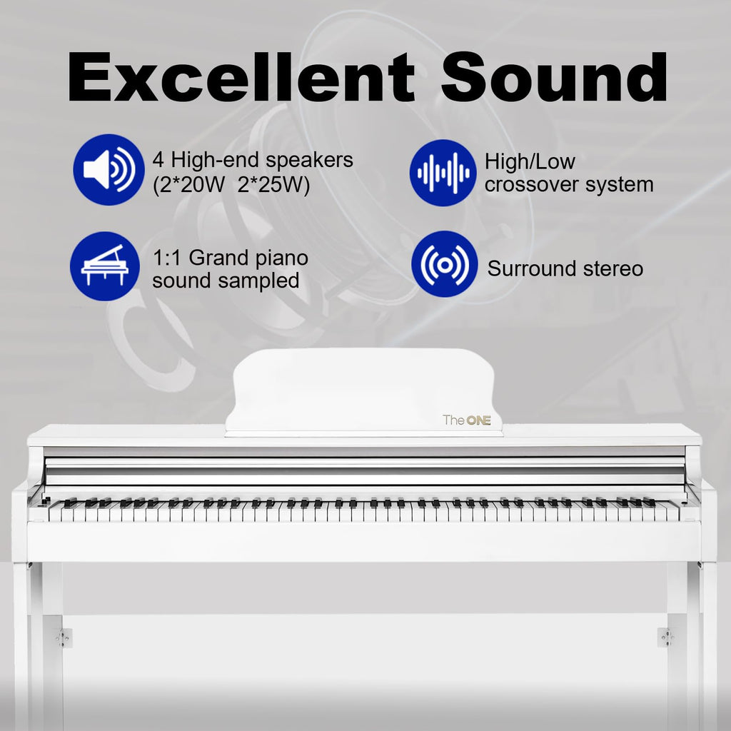 88-Key Weighted Action Digital Piano Keyboard T2074