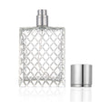 100ml 3.4 oz Refillable Fine Mist Spray Perfume Bottles Clear Glass Z654