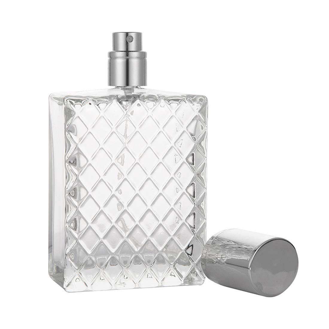 100ml 3.4 oz Refillable Fine Mist Spray Perfume Bottles Clear Glass Z654