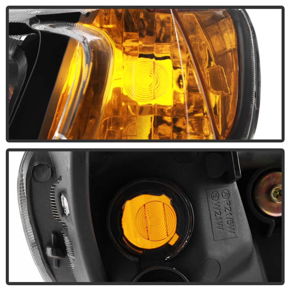Black Factory Style Headlights Headlamps Left+Right H644