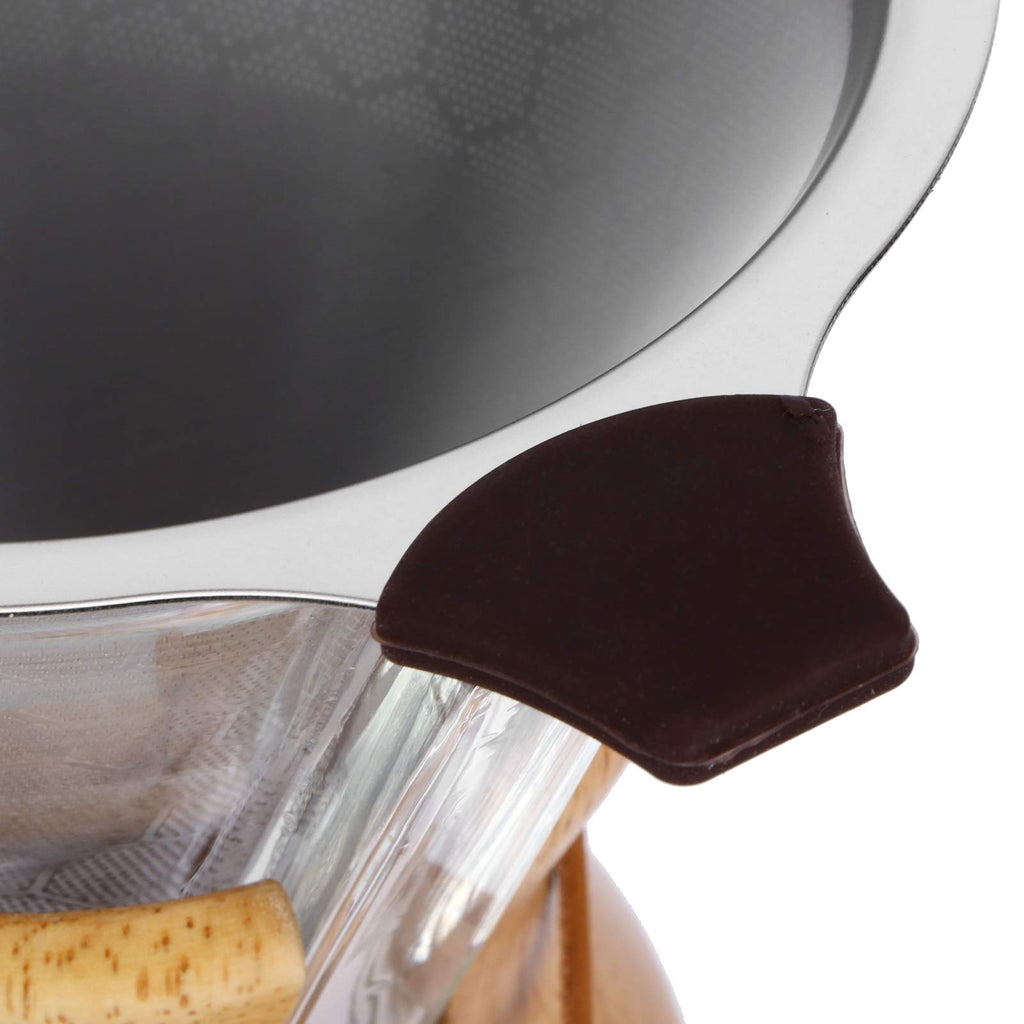 600ml High Temp Glass Coffee Drip Pot with Reusable Filter H108