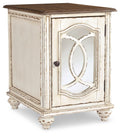 Chairside End Table with Storage Q8081