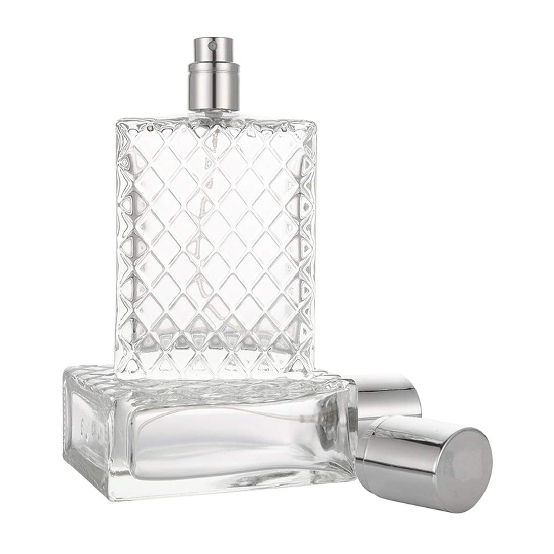 100ml 3.4 oz Refillable Fine Mist Spray Perfume Bottles Clear Glass Z654