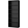 6-Tier Black Bookshelf F623917