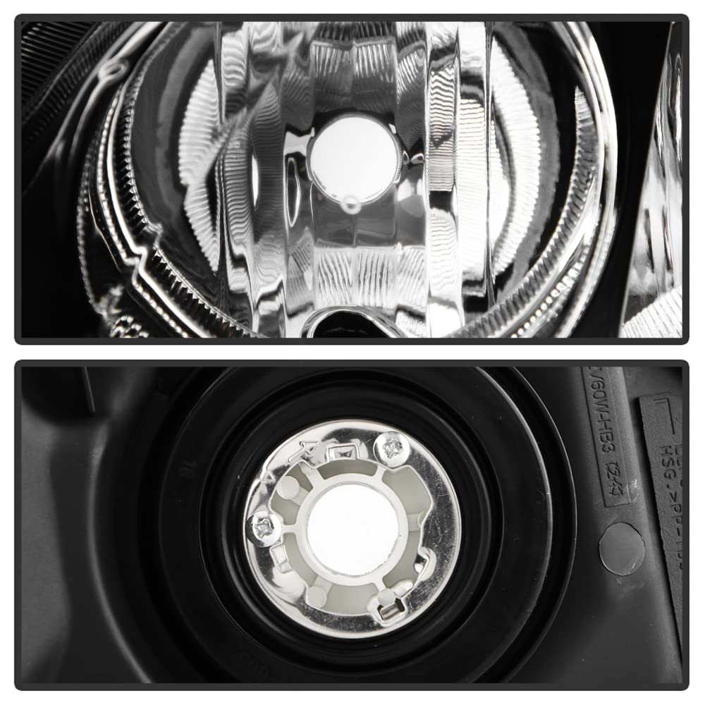 Black Factory Style Headlights Headlamps Left+Right H644