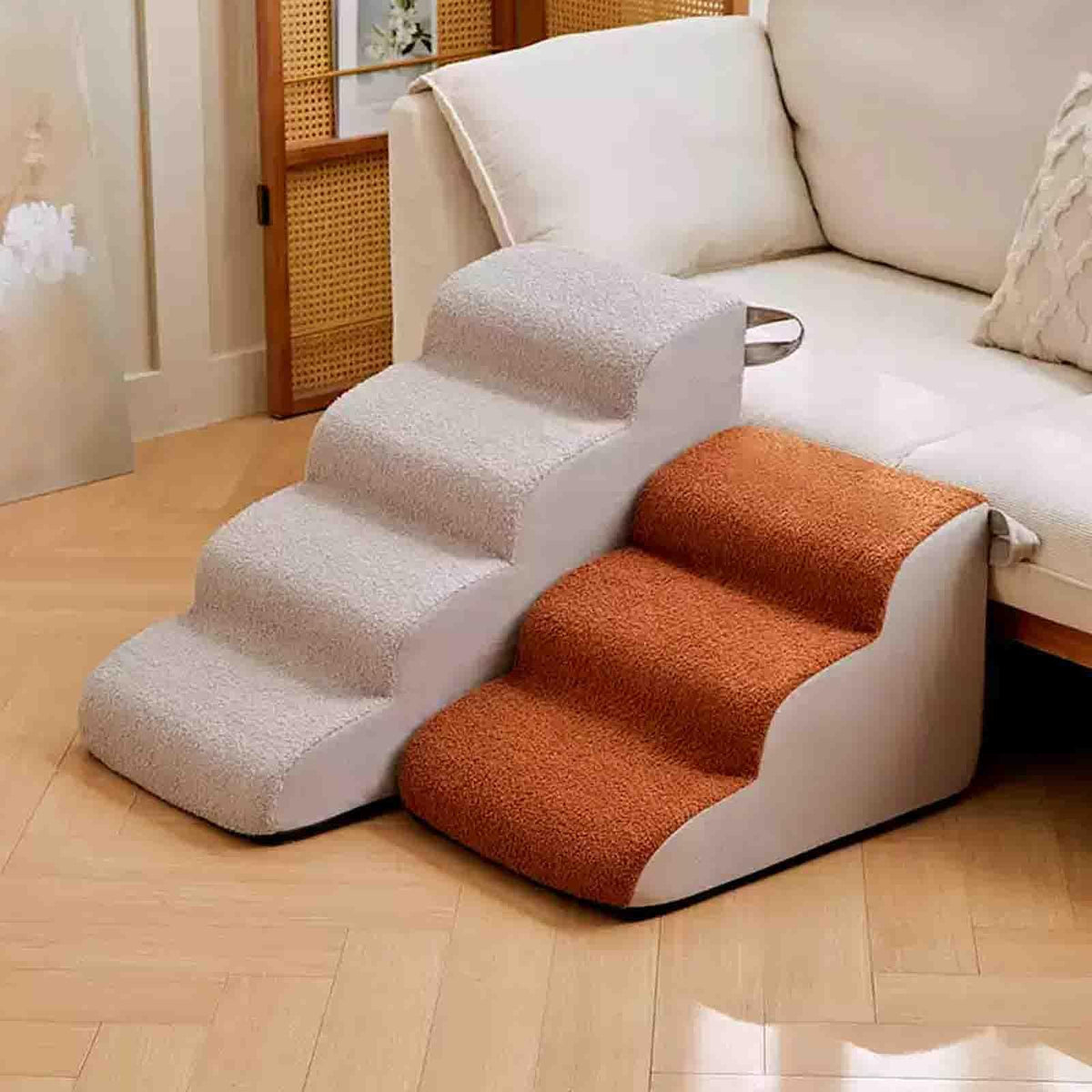3-Step Non-Slip Dog Stairs with Handle Q413494