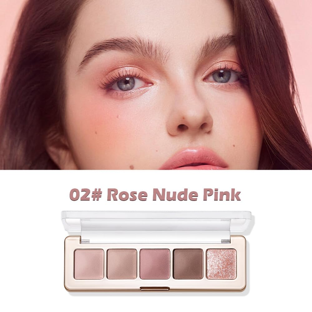 5 Colors Matte and Shimmer Eyeshadow Palette Y800