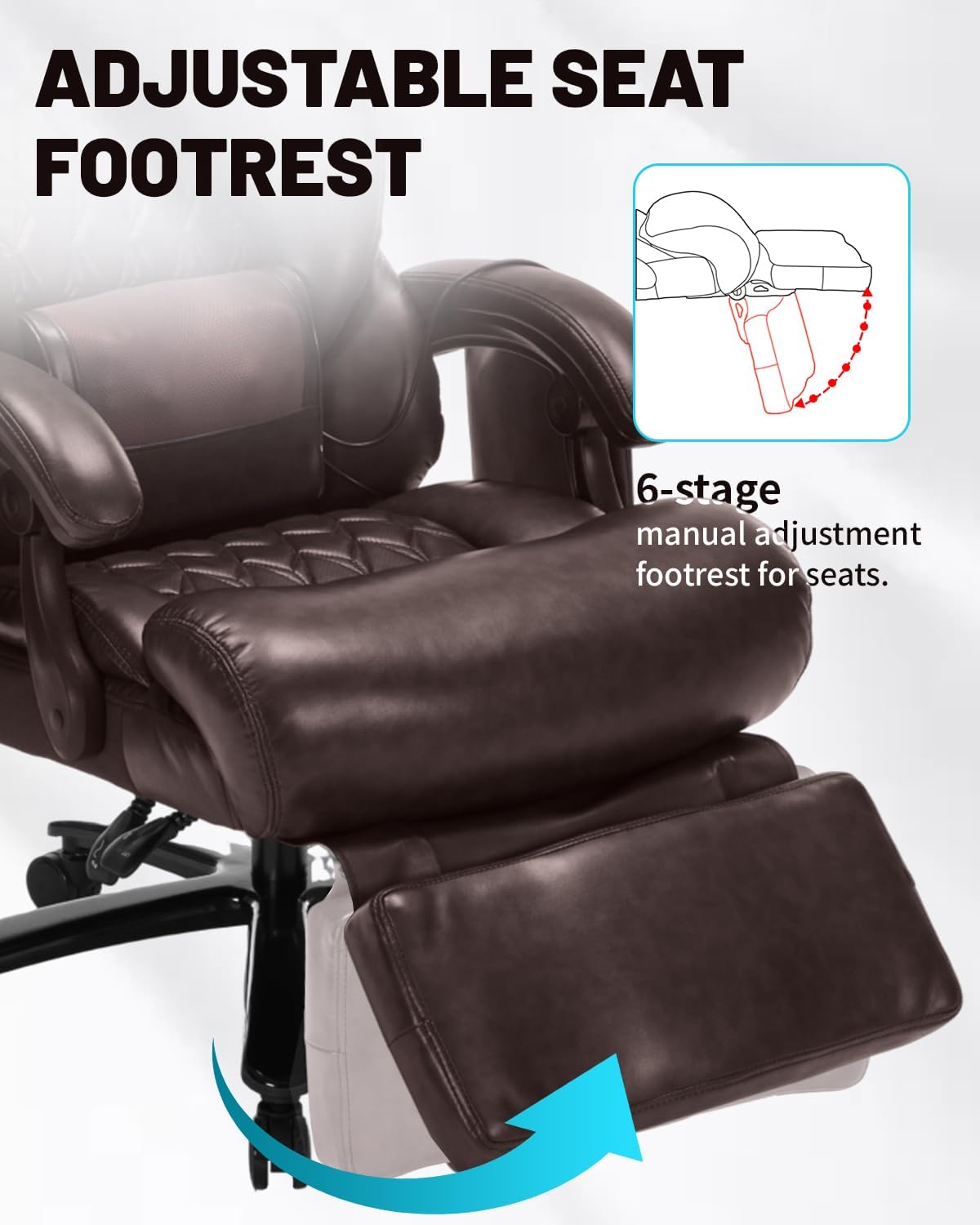 Massage Office Chair with Foot Rest D166936