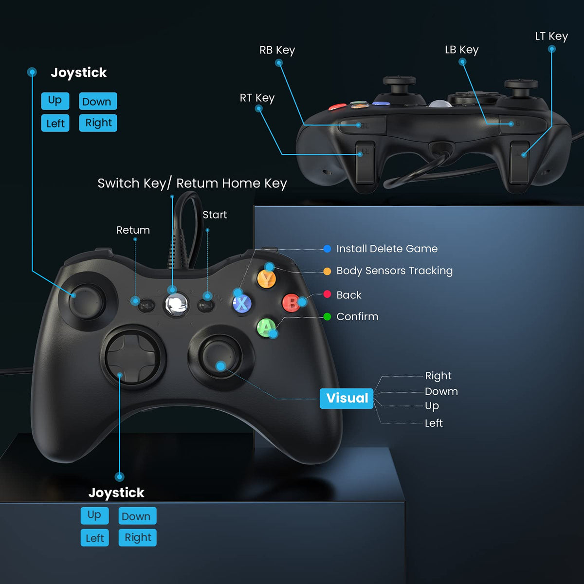 Wired Controller for Xbox 360 and PC G98703