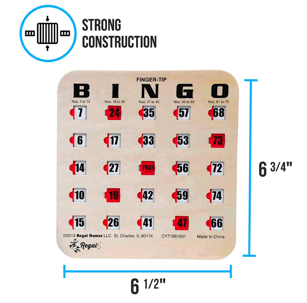 Large Print Reusable Bingo Cards 100 Pack H648