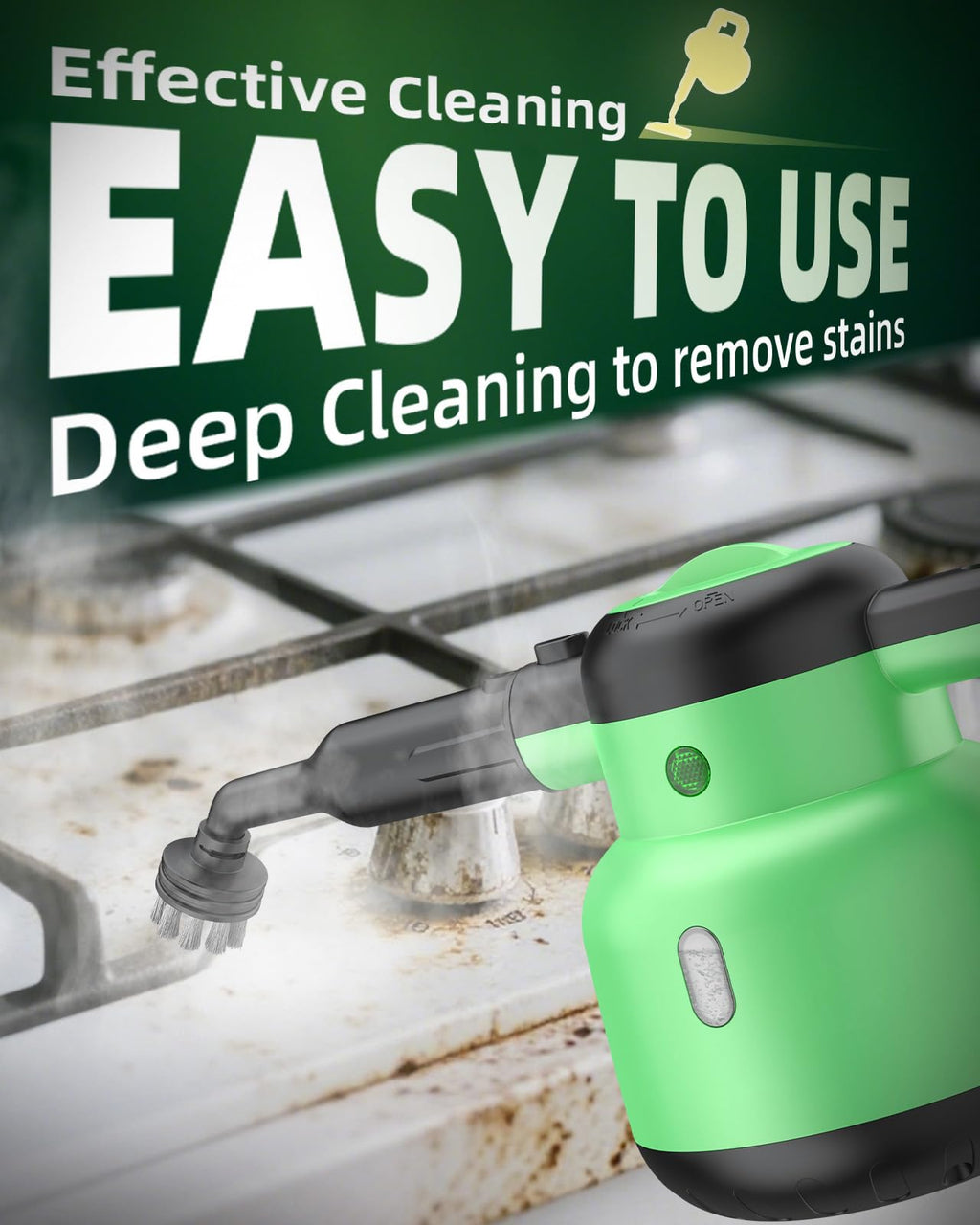 1400W 12-in-1 Steam Mop with Detachable Handheld Steam Cleaner M527