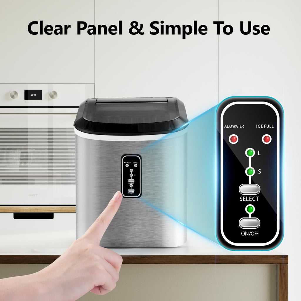 Countertop Ice Maker with Ice Scoop and Basket H548834