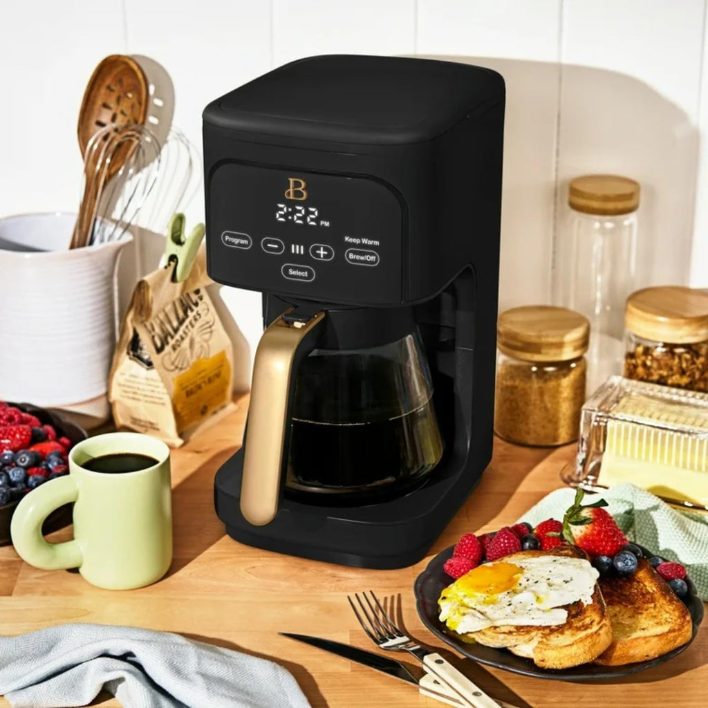Programmable 12-Cup Drip Coffee Machine with Glass Carafe B956