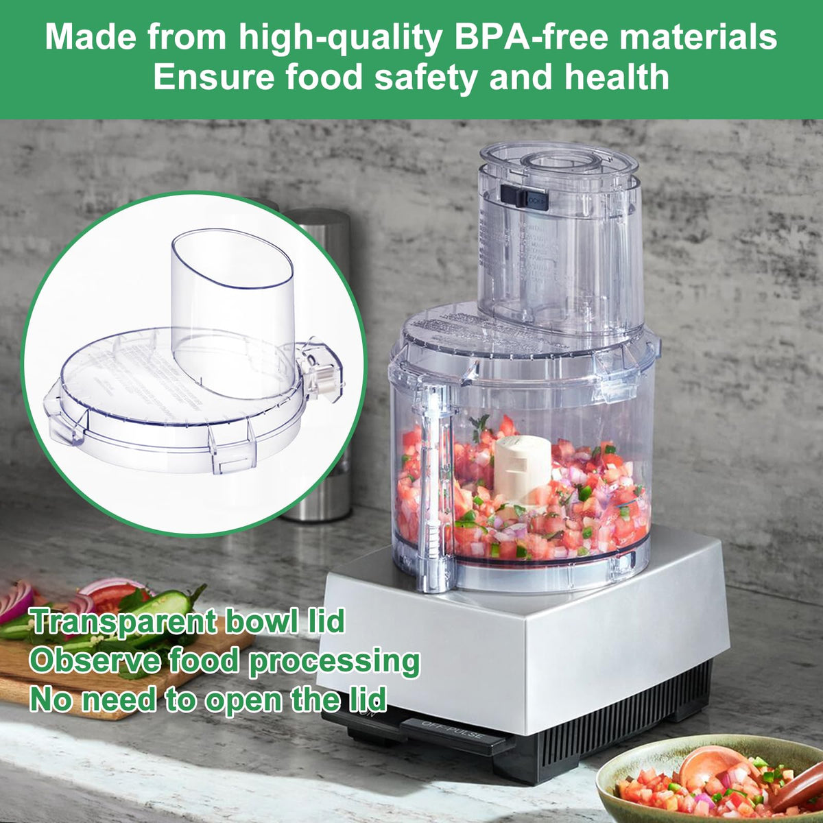 Work Bowl Cover Food Processor Replacement Parts F79193