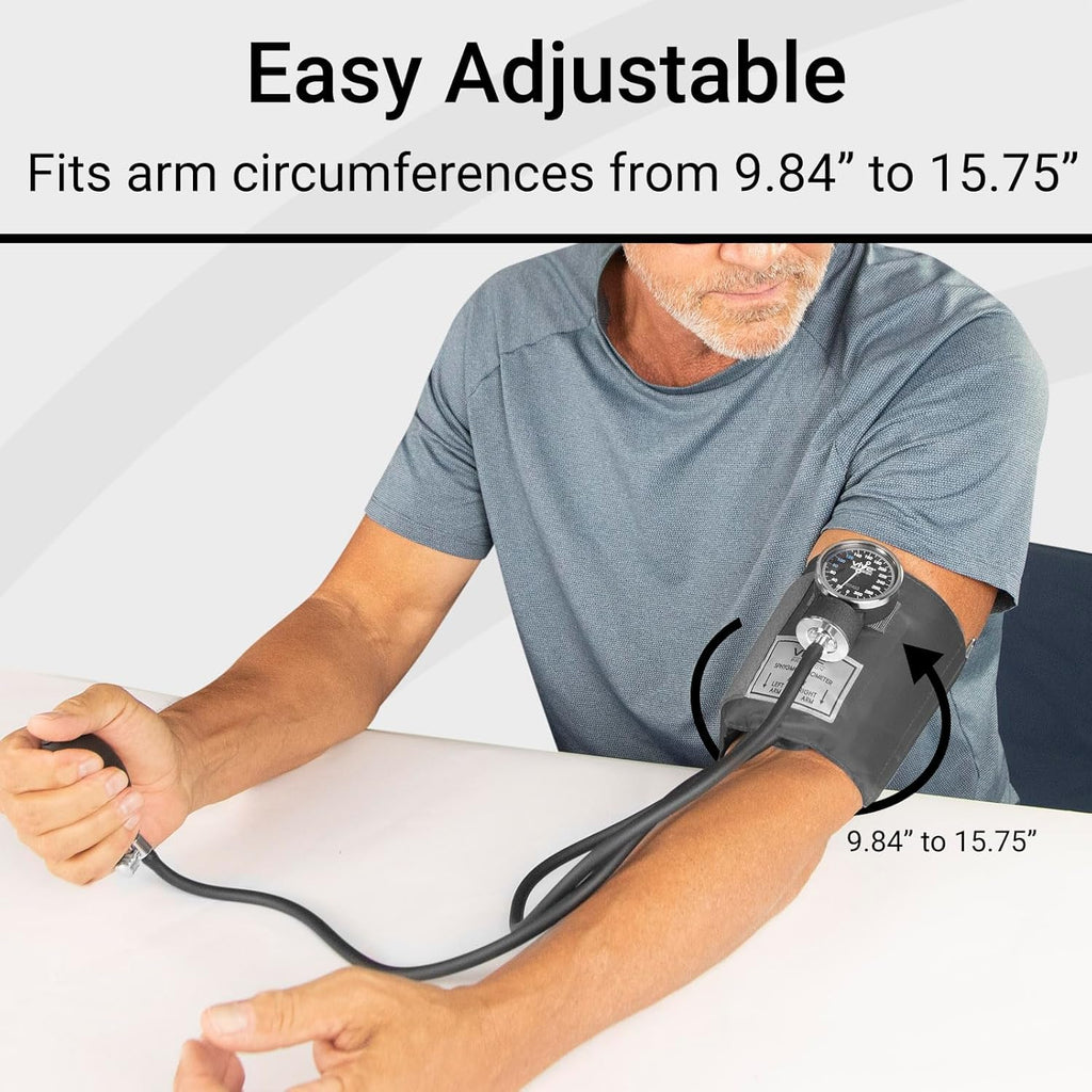 Manual Blood Pressure Cuff Aneroid Sphygmomanometer with Case Y920279