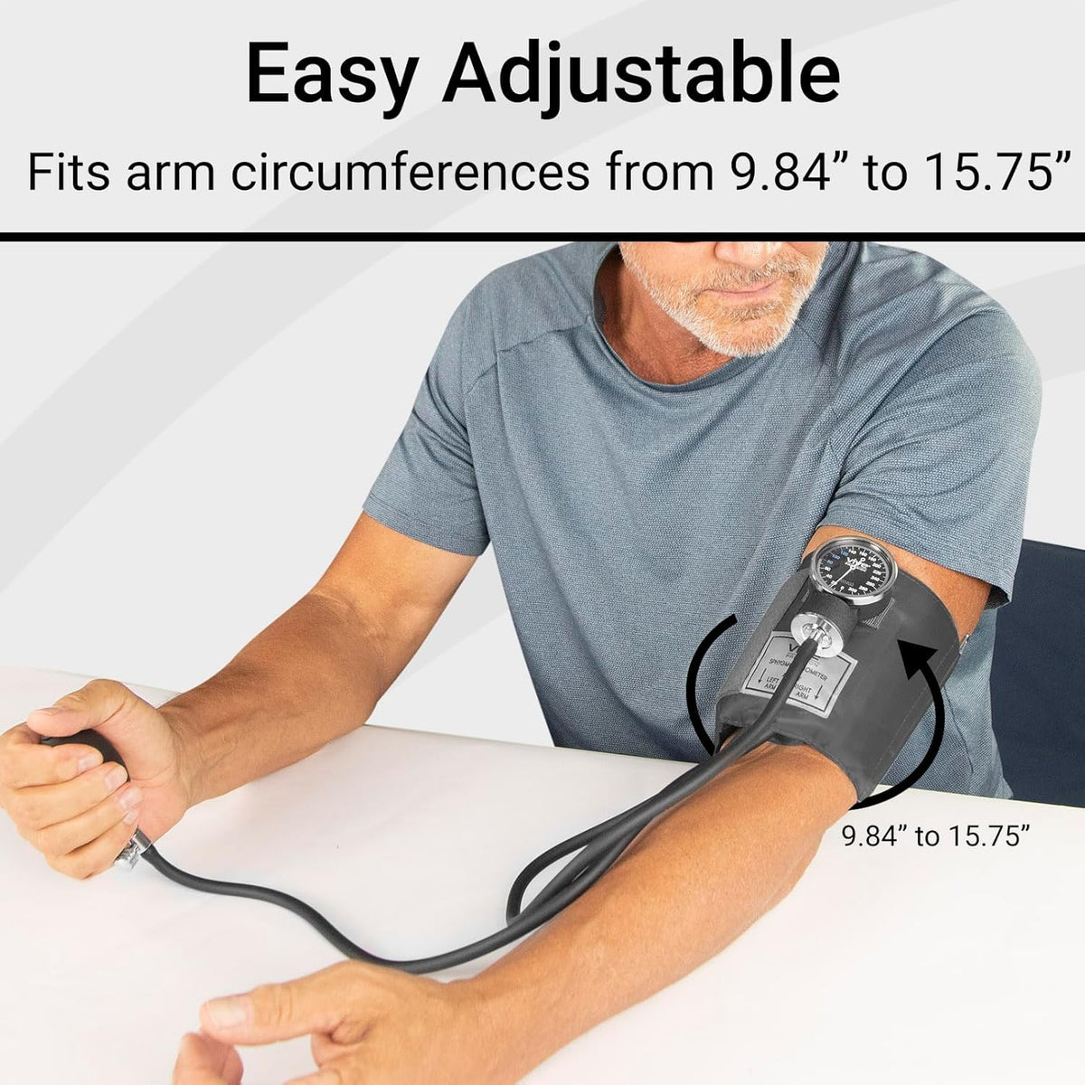 Manual Blood Pressure Cuff Aneroid Sphygmomanometer with Case Y920279