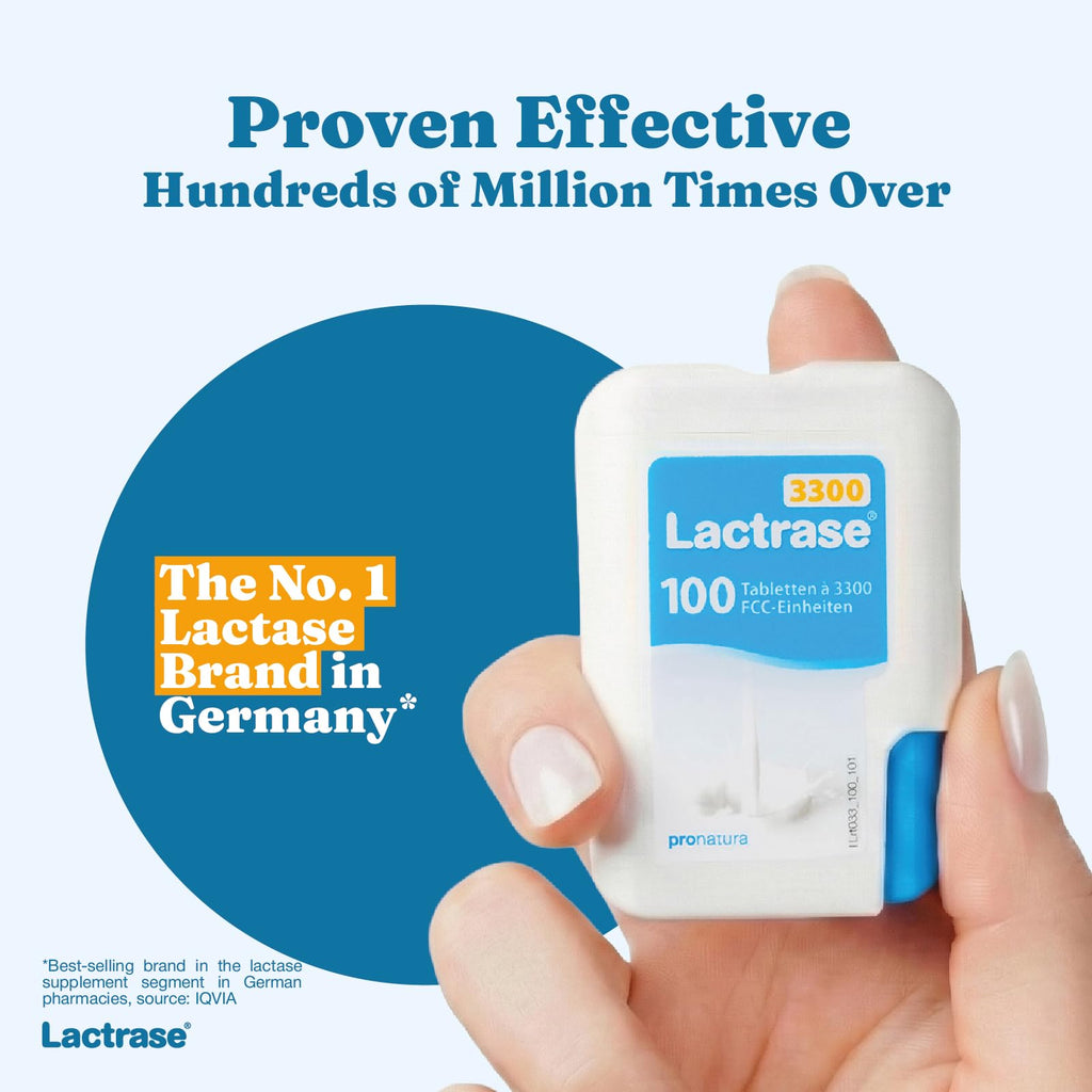 Lactrase Tablet Dispenser 3,300 FCC Lactase Units 100 Pills K856439