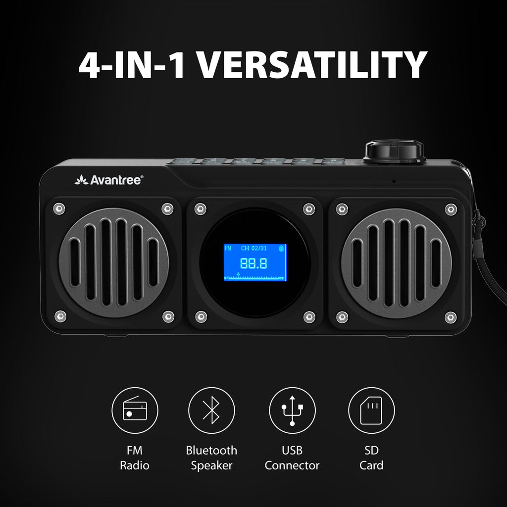 Portable FM Radio & Bluetooth Speaker B229