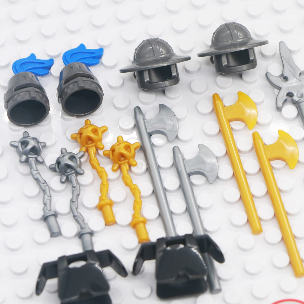 Building Block Medieval Weapon Armor Swords Helmet Horse G130784