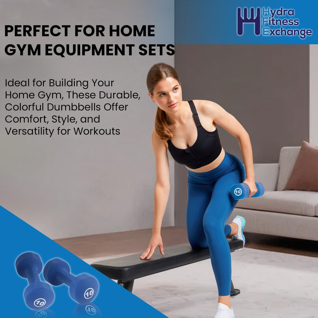 Neoprene Coated Dumbbell Set Blue G369433