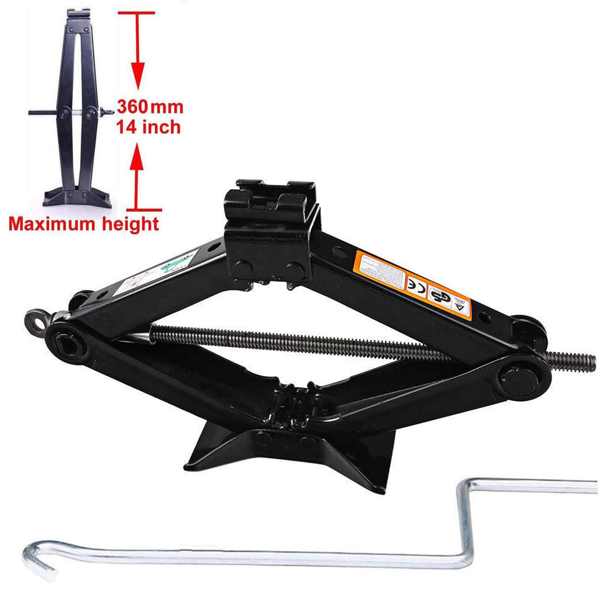 Spare Tire Removal Tool and Scissor Jack Handle 2 Ton Set T811