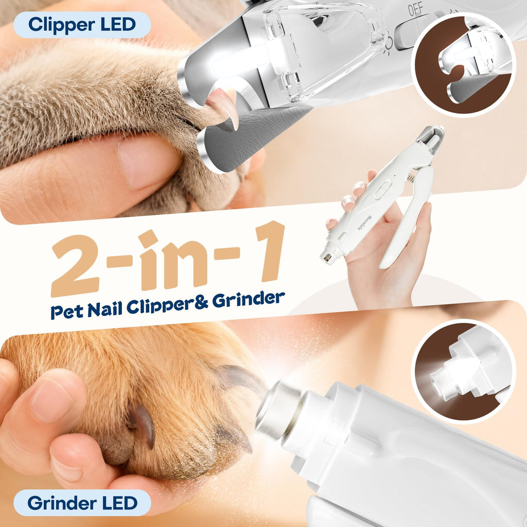 Dog Nail Clippers with Light and Dog Nail Grinder J9320