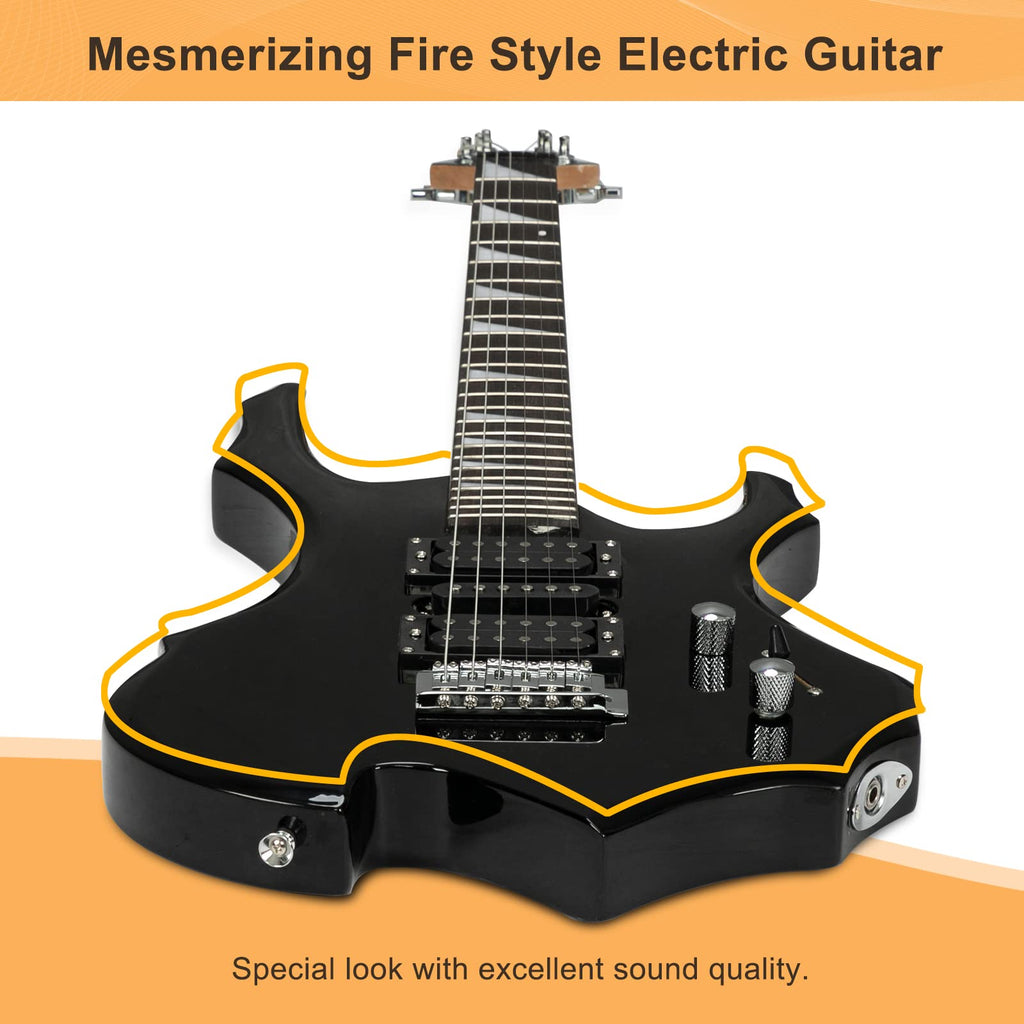 Black Electric Guitar with Accessories Pack H160560