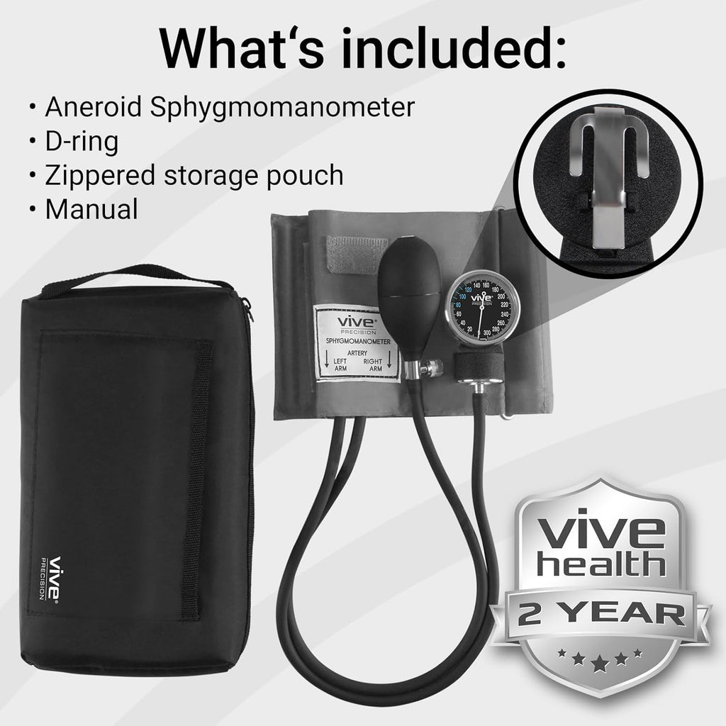 Manual Blood Pressure Cuff Aneroid Sphygmomanometer with Case Y920279