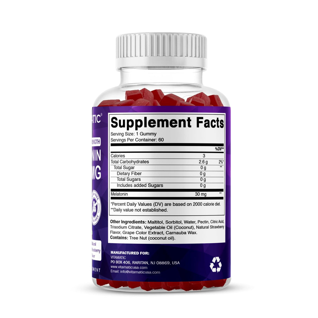 Melatonin 30 mg 60 Gummies Y7603