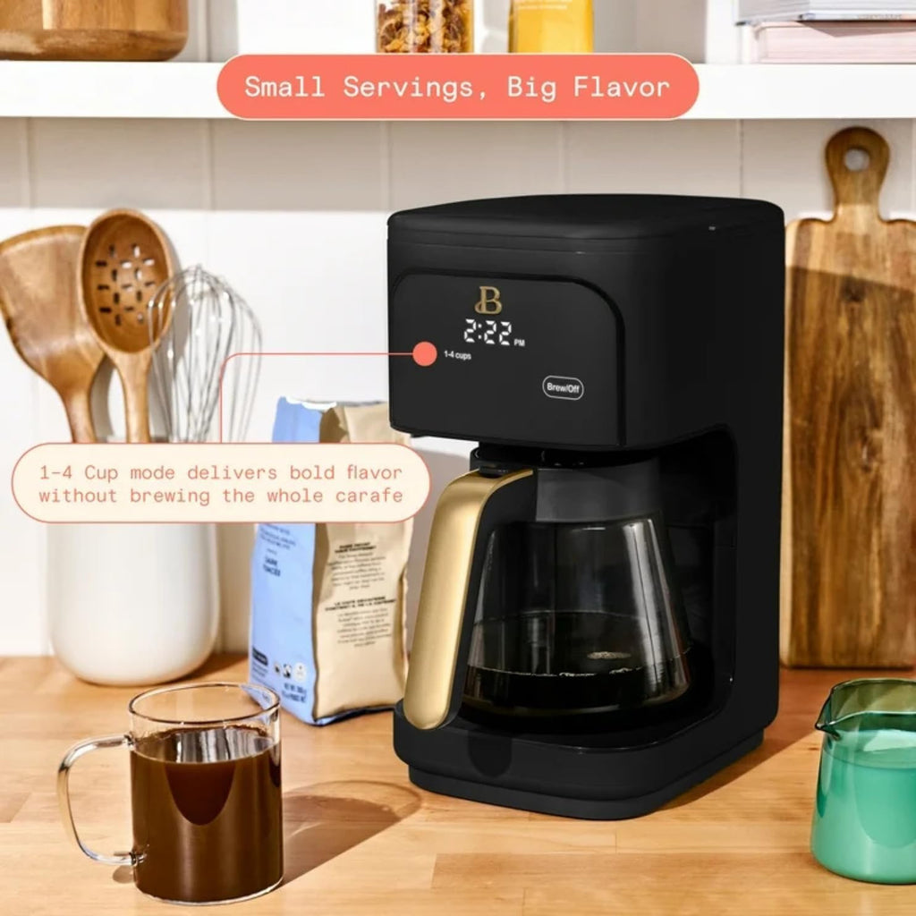 Programmable 12-Cup Drip Coffee Machine with Glass Carafe B956