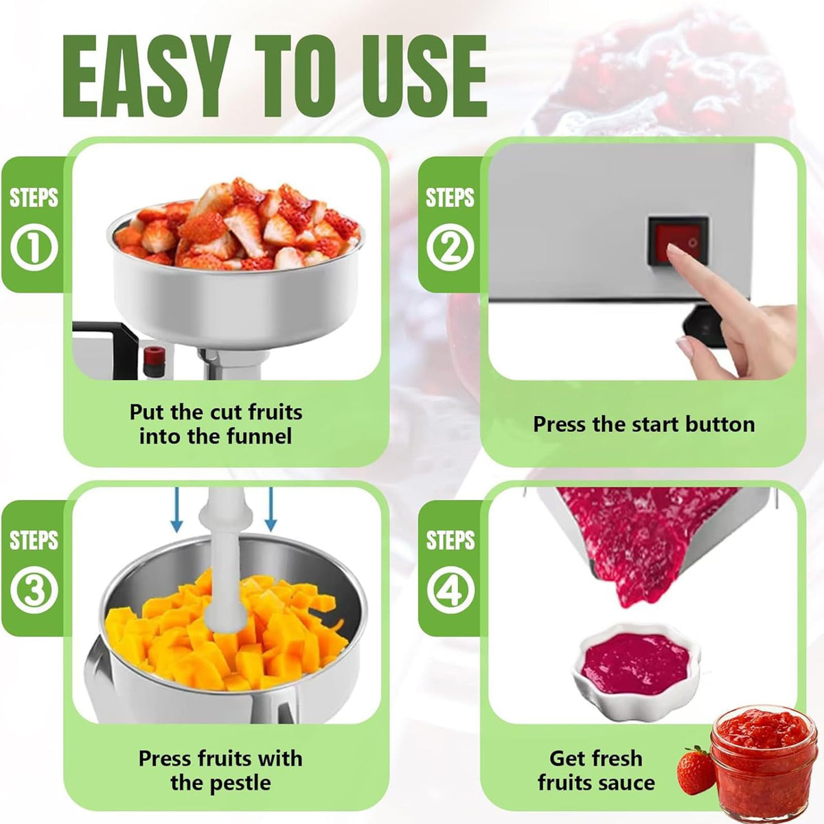 450W Stainless Steel Electric Tomato Strainer Machine B851