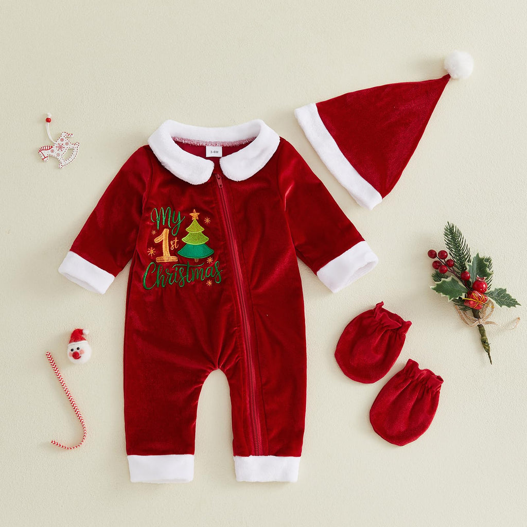 Velvet Zipper Romper Jumpsuit A69364