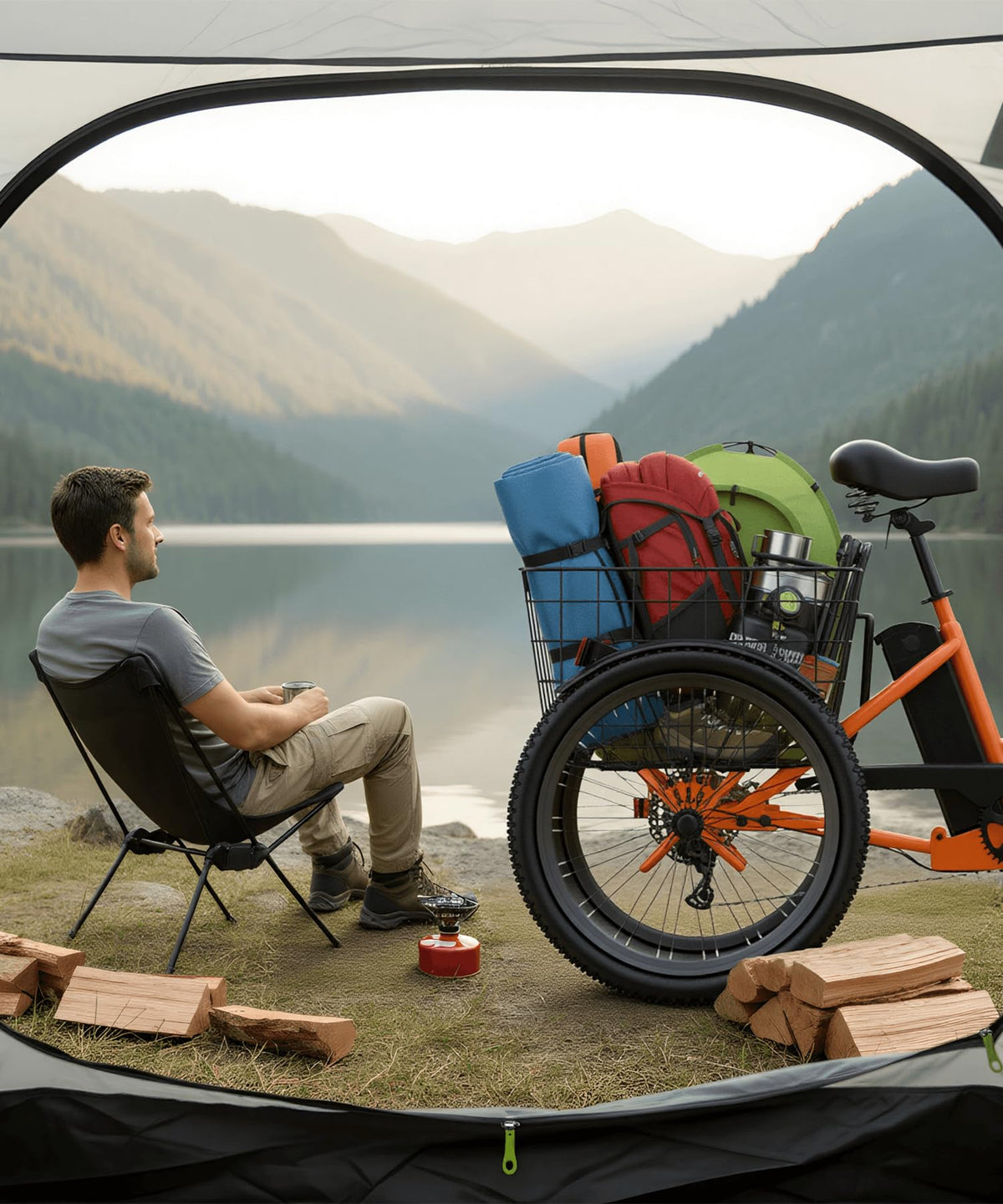 Electric Tricycle for Adults, 600W Folding, 24" 499Wh, 15.5MPH, Removable Battery, 3 Wheel, Blue M1624