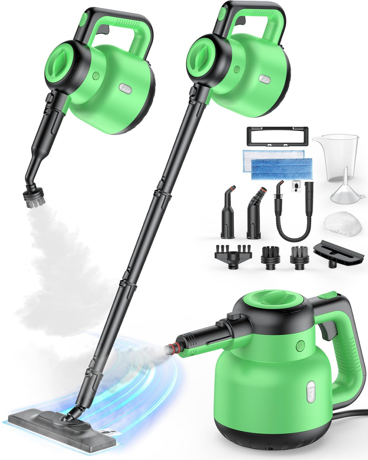 1400W 12-in-1 Steam Mop with Detachable Handheld Steam Cleaner M527