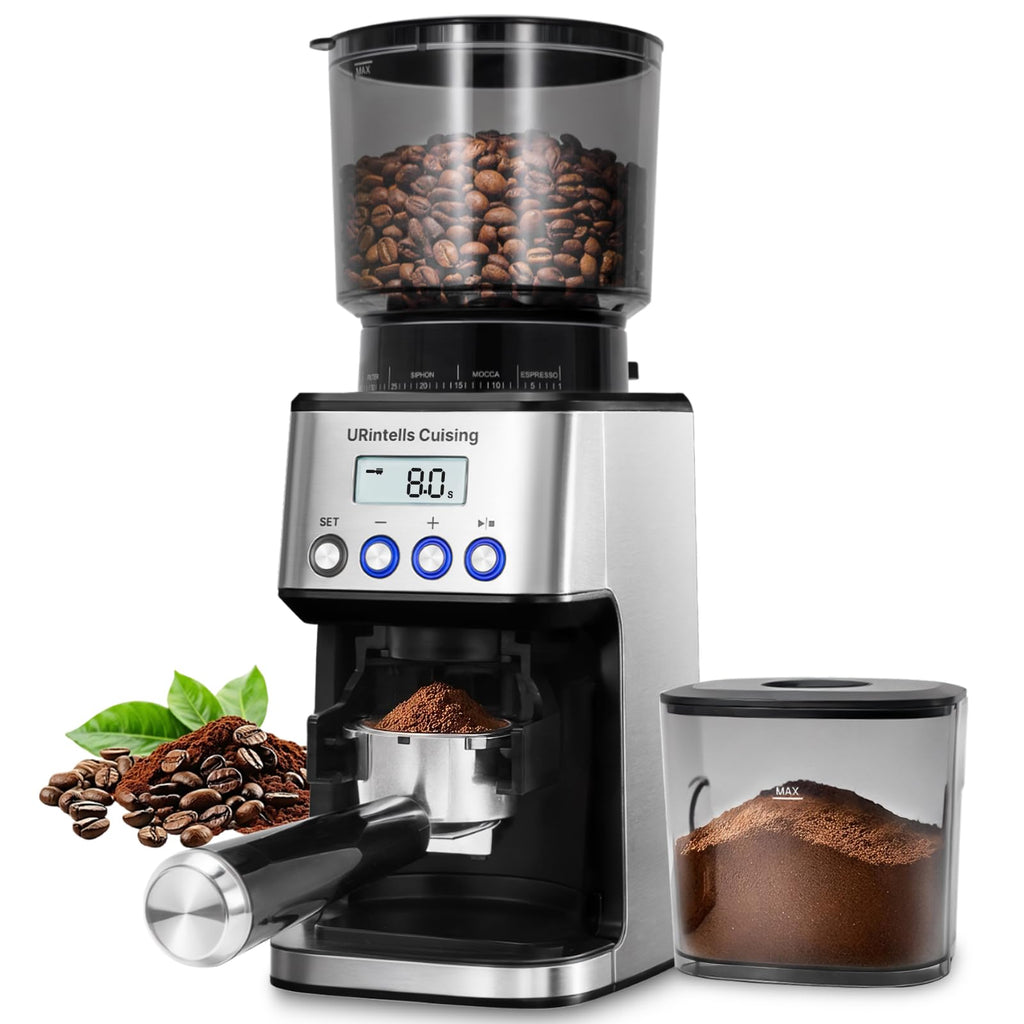 Silver Conical Burr Coffee Grinder T5299