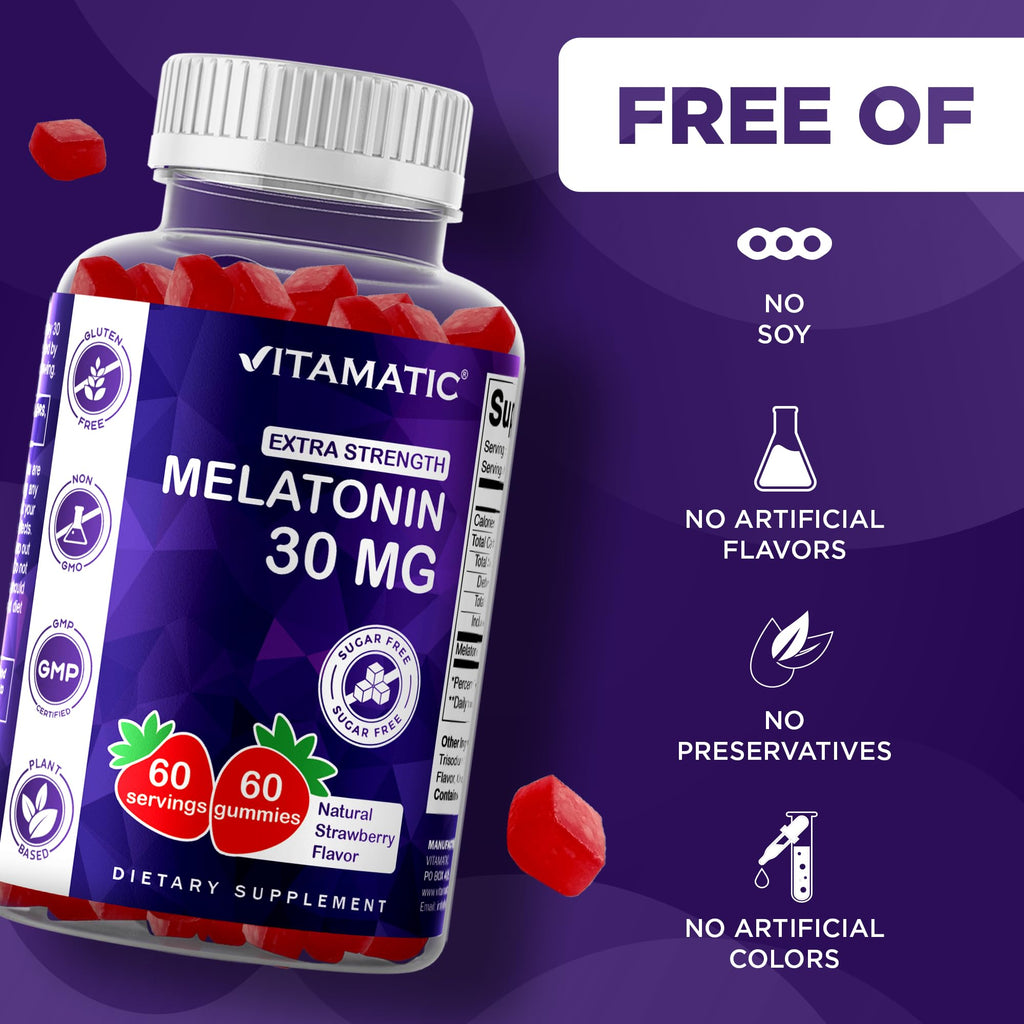 Melatonin 30 mg 60 Gummies Y7603