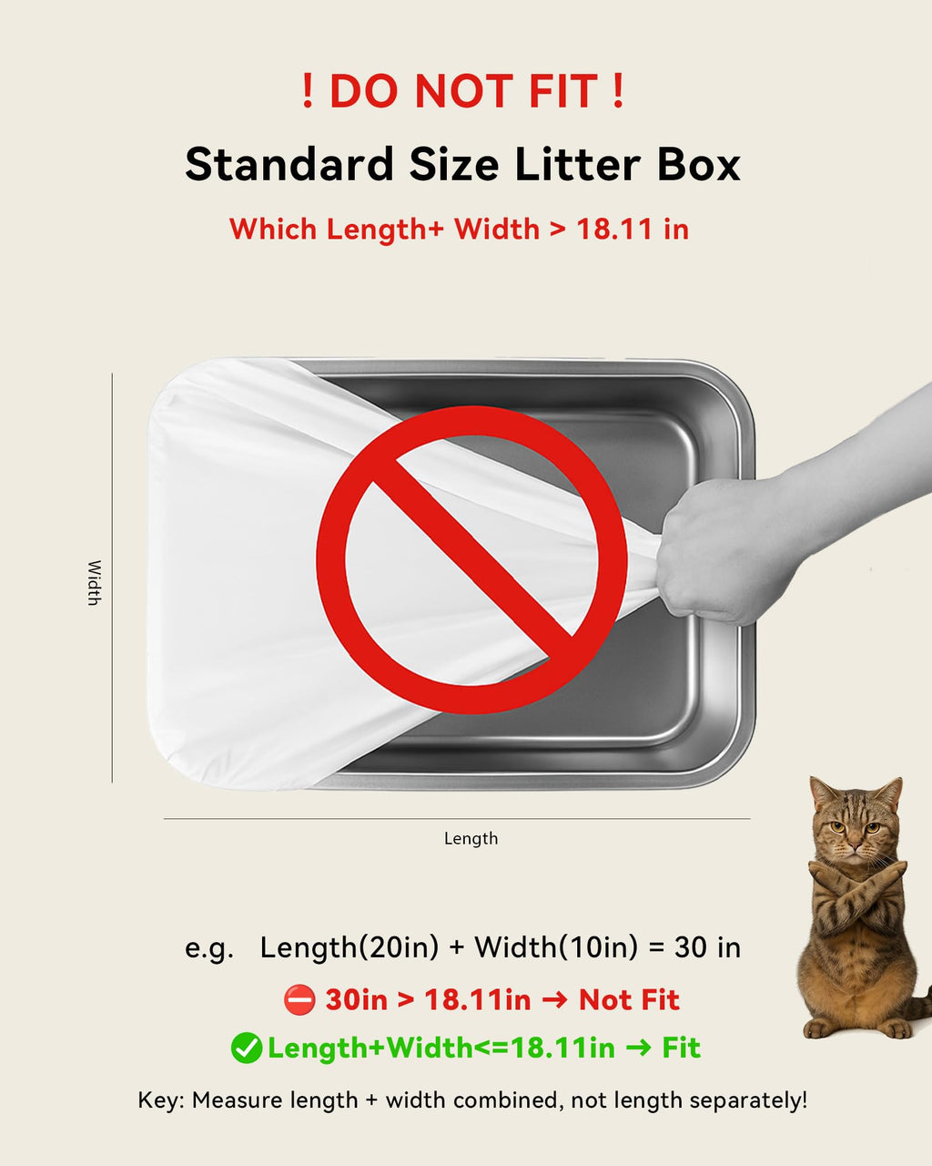 120 Count Drawstring Cat Litter Bags G35288