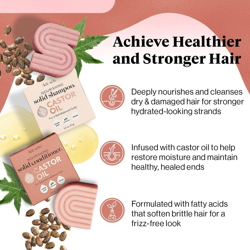 Castor Oil Shampoo and Conditioner Set J48596